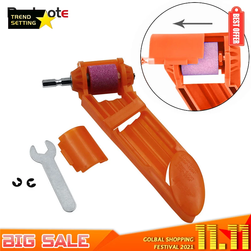 

Realmote Portable Corundum Drill Bit Grinding Wheel Drilling Sharpener Powered Hand Tool Parts For 2-12.5mm Metalworking