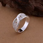 Milangirl полое кольцо с цветком, высококачественное модное плетение с узором, ювелирное покрытие, кольца для женщин, обручальное кольцо