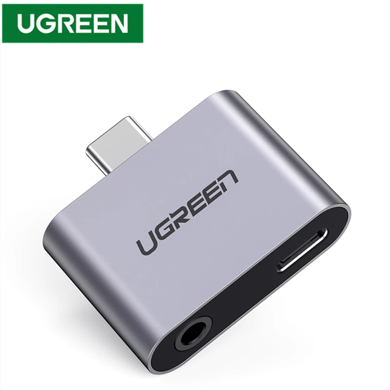 UGREEN 2-in-1 USB C di Ricarica e Audio di Tipo C a 3.5mm Per Cuffie Adattatore Martinetti per