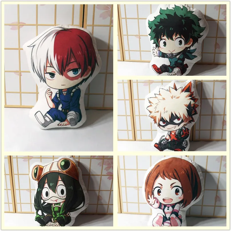 My Hero Academia подушка Игрушка Аниме Todoroki Shouto Bakugou Midoriya Izuku плюшевая кукла