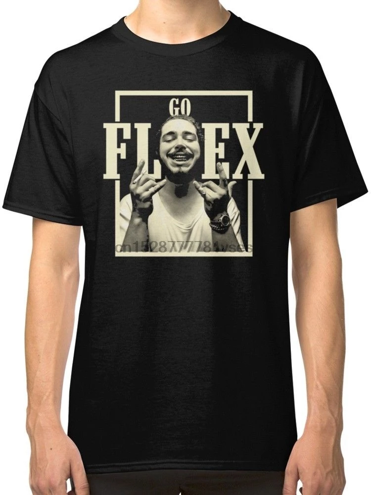 Post Malone Go Flex #2 MenBlack футболки одежда футболка с короткими рукавами и рисунком