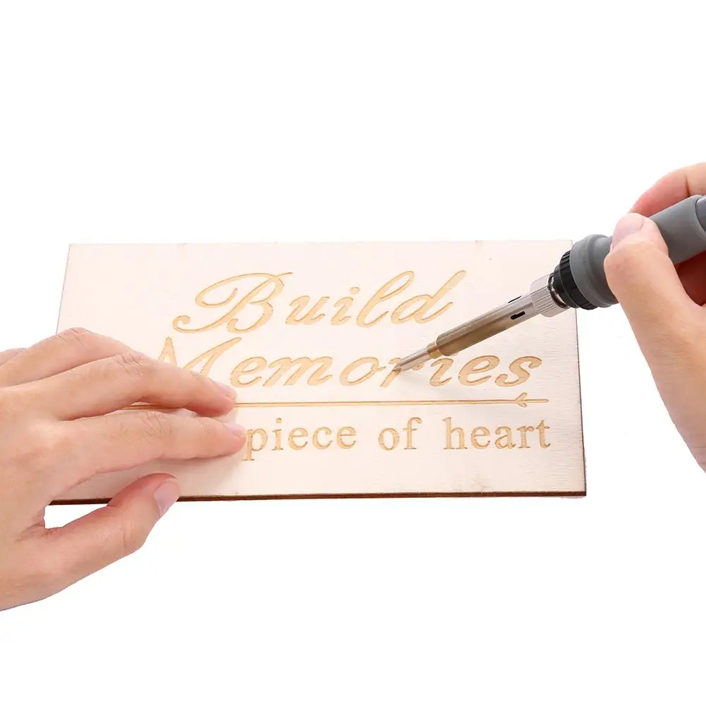 

43 in 1 Adjustable Temperature Electric Soldering Iron Wood Burning Carving Embossing Pyrography Pen+ Tips Tool Kit US Plug