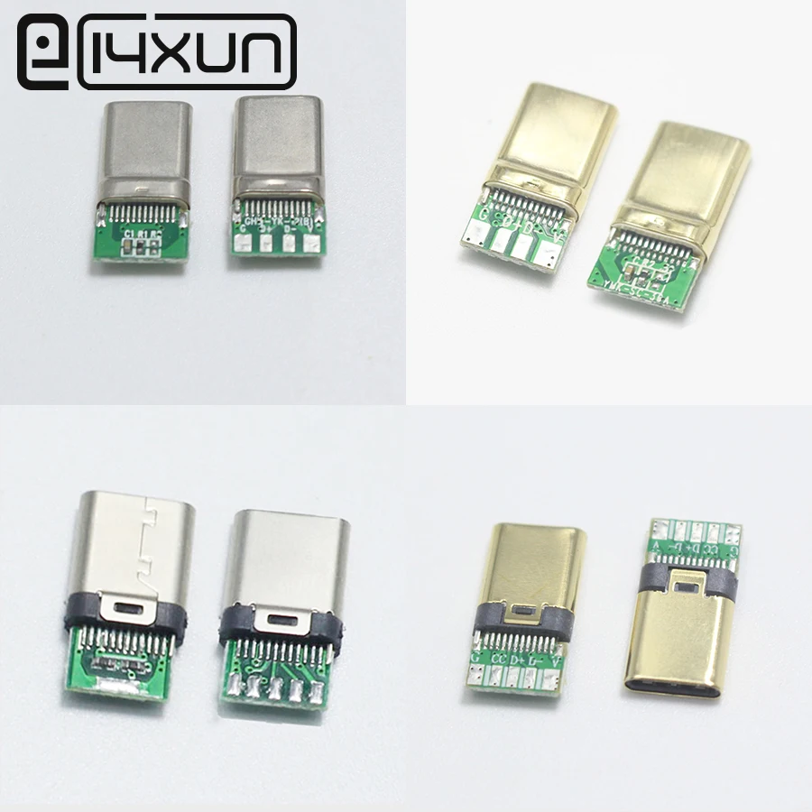 2 шт. USB Type C DIY ремонт для Xiaomi Redmi Note 7 mi9 кабель Samsung S9 быстрая зарядка провод быстрой