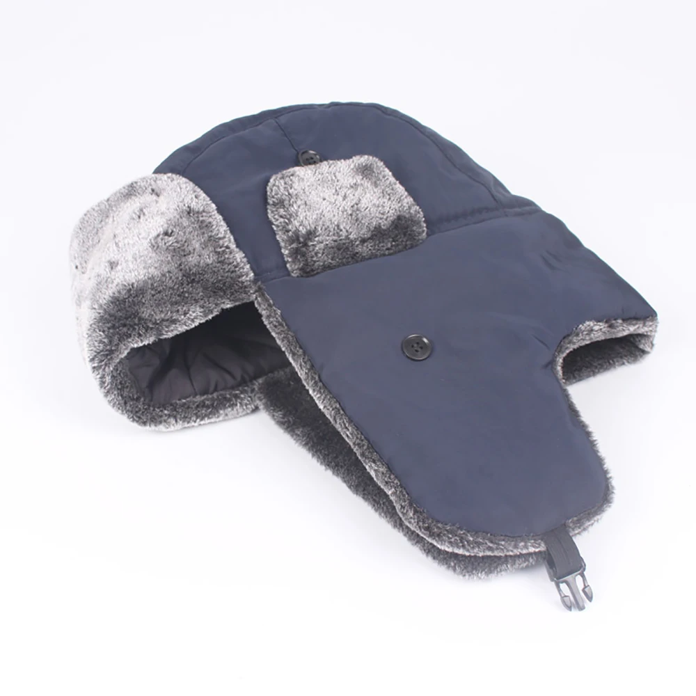 1 шт. мужские зимние теплые шапки-бомберы утолщенная меховая шапка-ушанка мягкая