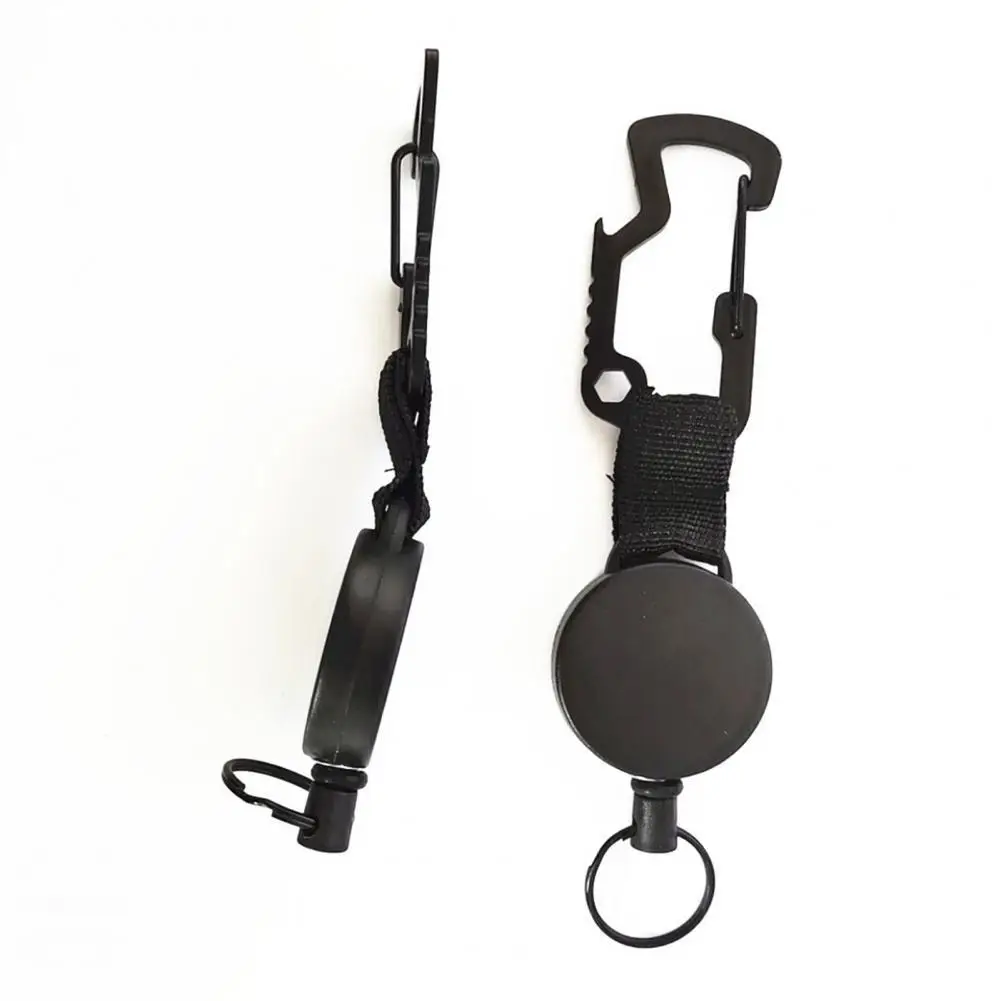 

Retractable Keychain Anti-lost Outdoor Fishing Camping Resilience Key Buckle