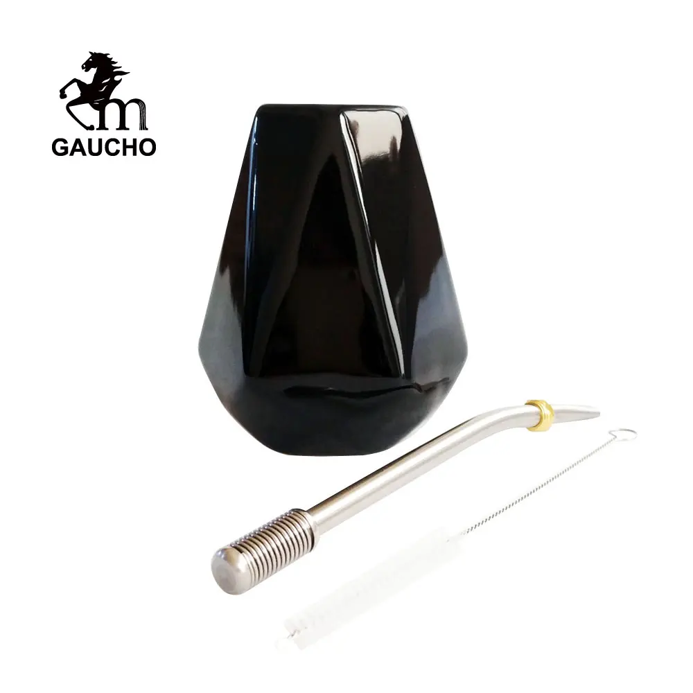 1 компл./лот Gaucho Yerba Mate Gourd 250 мл керамическая чашка teif с фильтром из нержавеющей