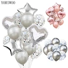 Воздушный шар YORIWOO, латексный, для свадьбы, дня рождения, конфетти для воздушного шара, воздушные шары из фольги, украшения для дня рождения, для детей, взрослых, для мальчиков