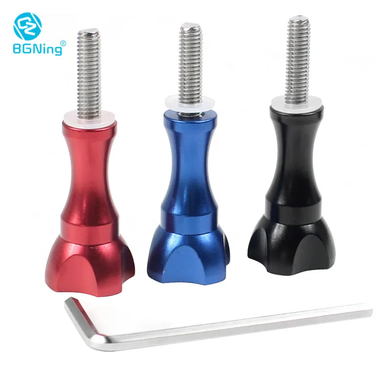

BGNing Aluminum Alloy Long Screw M5 Adjustable Thumb Knob Screw for GoPro Hero 8/7/6/5/Max for XiaoYi 4K Sport Action Camera