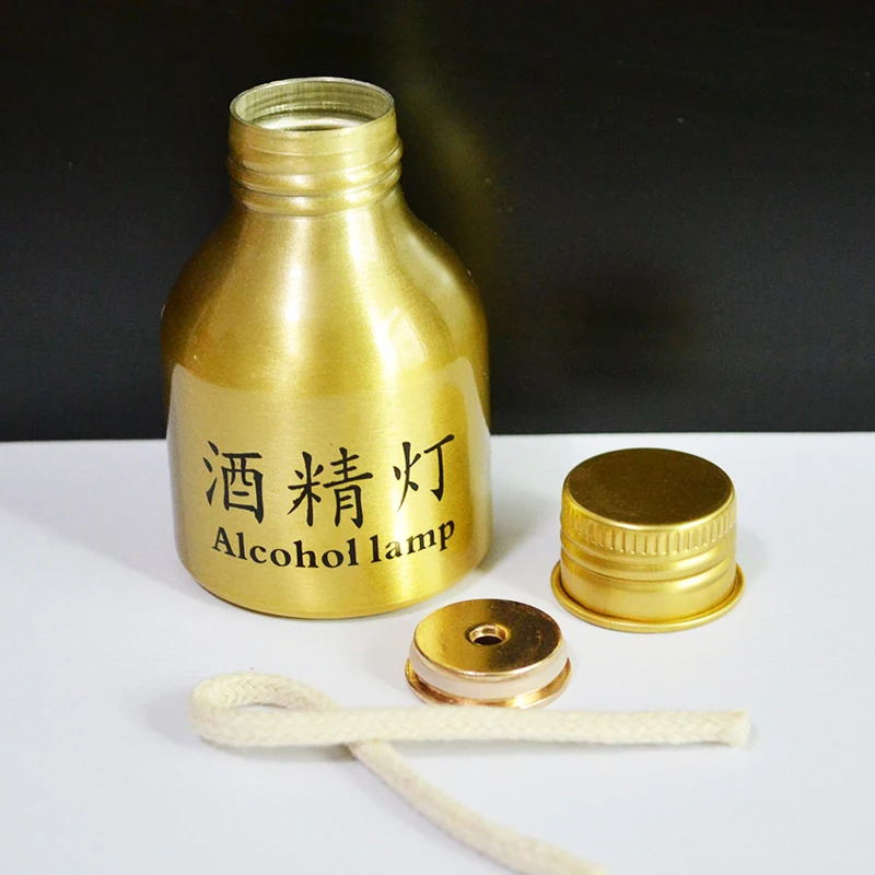 50ml Endurable Aluminum Alloy Medical Research Heating Chemistry Lab Equipment Alcohol Burner Stove Lamp with Wick |