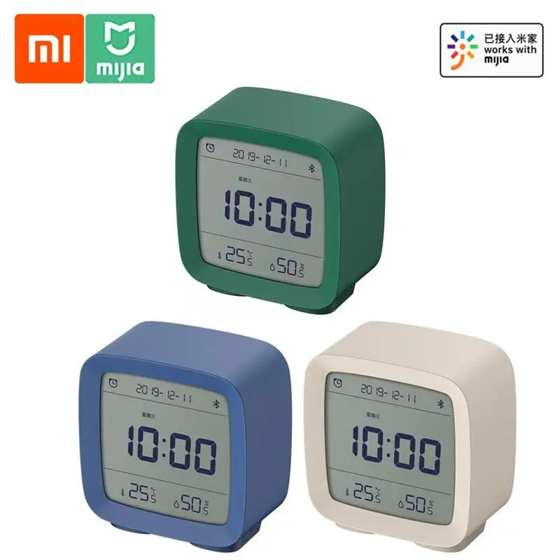 Цифровой термометр Xiaomi ClearGrass 3 в 1 детский будильник с Bluetooth мониторинг