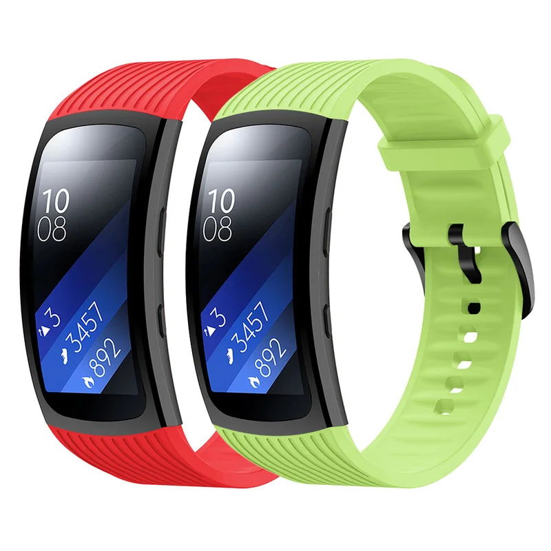 Спортивный силиконовый ремешок для Samsung Galaxy Gear Fit2 Pro смарт часов наручных