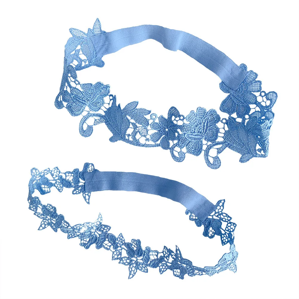 2 шт./компл. женские свадебные подвязки для ног однотонные кружевные цветочные