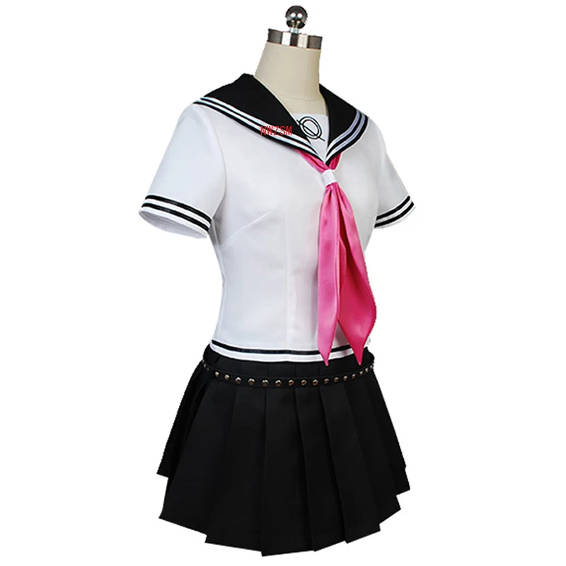 Аниме Danganronpa Mioda Ибуки Косплэй костюм Красочные Devil Рога парик для женщины