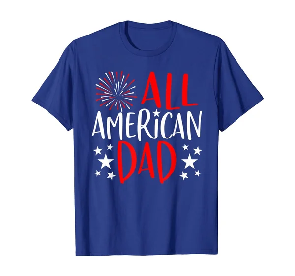 

Mens 4th of July Family Matching Shirts All American Dad TShirt T-Shirt