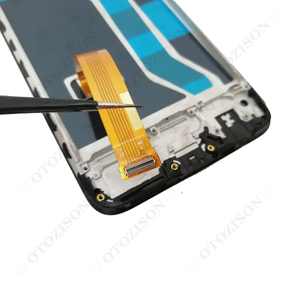 ЖК-дисплей 6 5 &quot Realme C3 экран мобильного телефона с рамкой для OPPO RMX2027 RMX2021 RMX2020