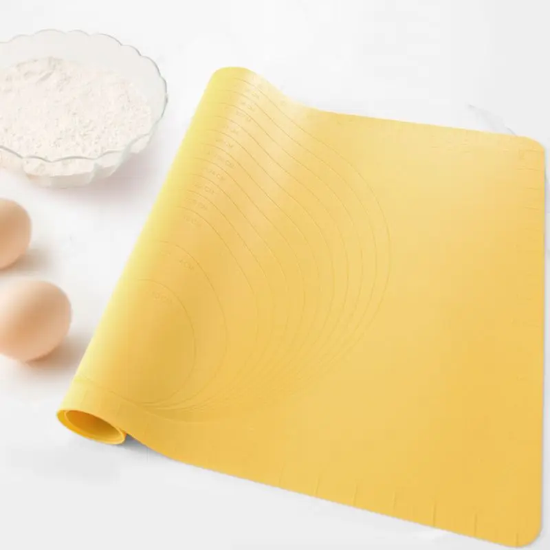 

Kitchen Baking Accessories Non-Stick Silicone Baking Mat Cake Bread Pad Dough Kneading Mat Dumplings Roll Pad Dropship