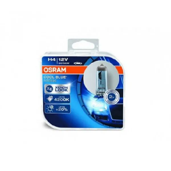 Лампа галогенная OSRAM H4 Cool Blue Intense 12V 60/55W 2шт. | Автомобили и мотоциклы