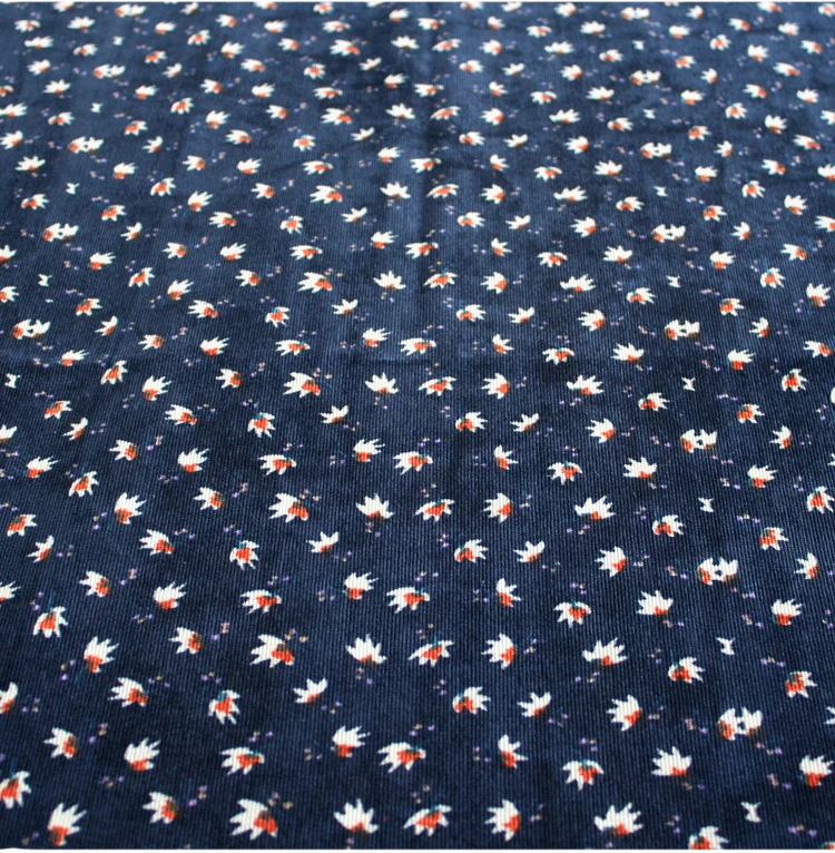 Новая красная и маленькая Вельветовая рубашка JaneYU с цветочным принтом синее