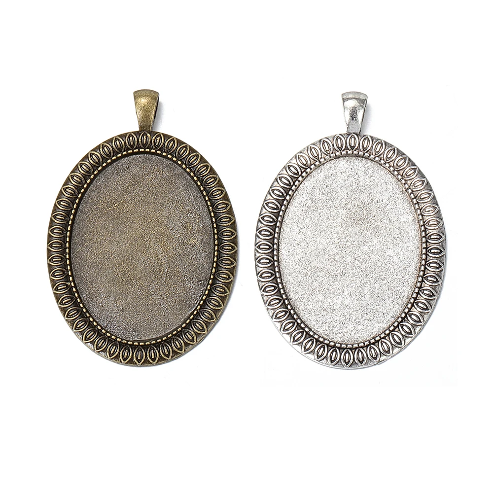 5 шт. античная бронза сплав цинка овальная пустая Камея Кабошон Базовые настройки