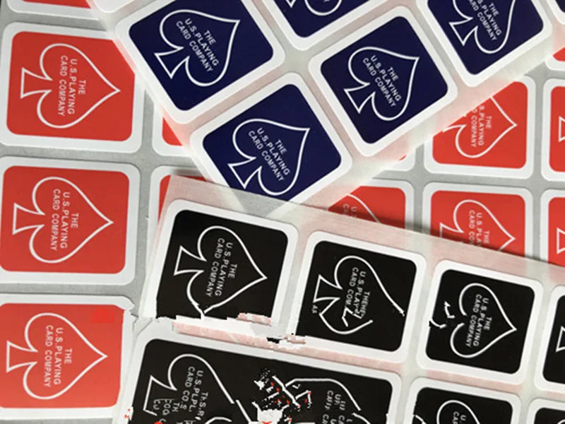 3 Sheets Playing Card Case Box Deck Seal Sticker Magic Trick 24 On 1 Sheet colors for choice Accessories Magia Toys | Игрушки и хобби