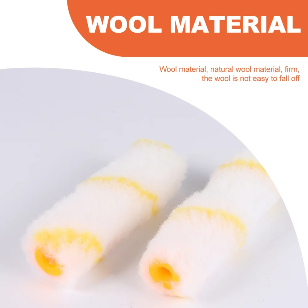 

1 Set 21pcs Durable Mini Paint Brush Professional Wall Paint Roller Brush Paint Roller Cover for Home Office Wall (20pcs Roller