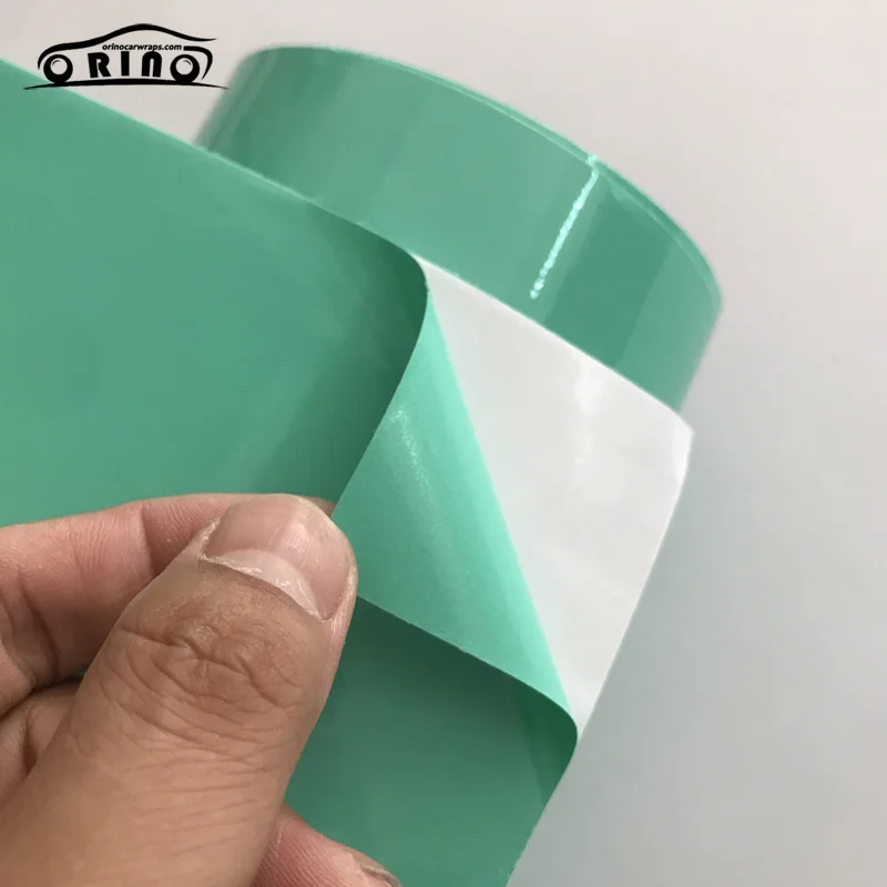 

Premium Gloss Miami Teal Vinyl Wrap Film DIY Adhesive Glossy Car Wrapping Foil with Air Release Bubbles Free