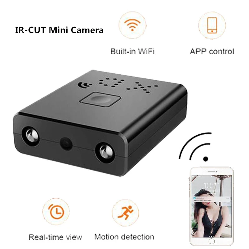 Wi-Fi видеокамера инфракрасная мини-камера XD IR CUT HD 1080P ночное видение маленькая