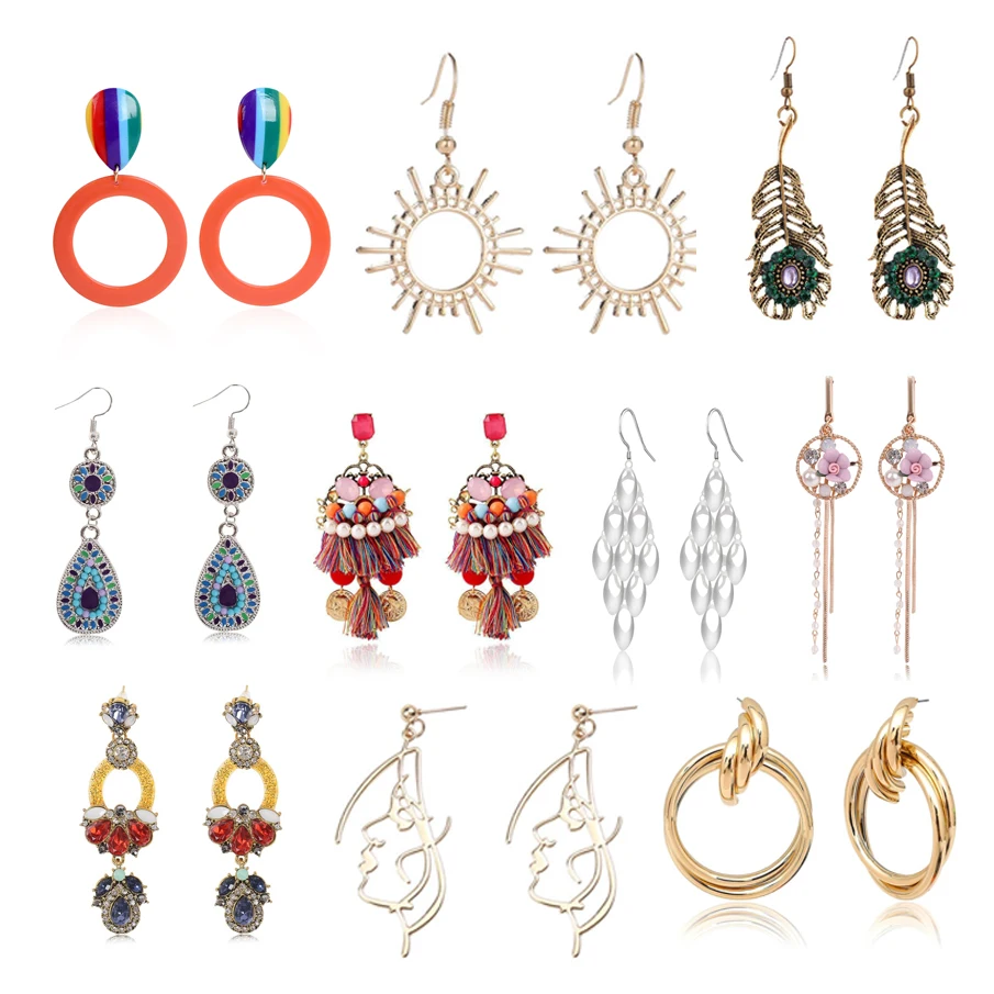 Винтажные Кластерные снасти серьги Крючки в стиле стимпанк для женщин ювелирные