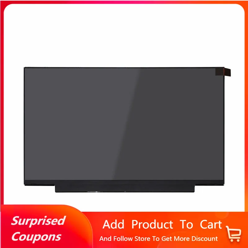 14 Inch For AUO B140XTN07.2 EDP 30PIN HD 1366*768 P/N: 5D10Q11723 Laptop Replacement DisplaySlim Panel