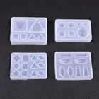 1 шт. жидкая смола силиконовая форма DIY Геометрическая треугольное зеркало ремесло УФ-отверждаемая эпоксидная смола формы для изготовления ювелирных изделий ожерелье кулон инструмент