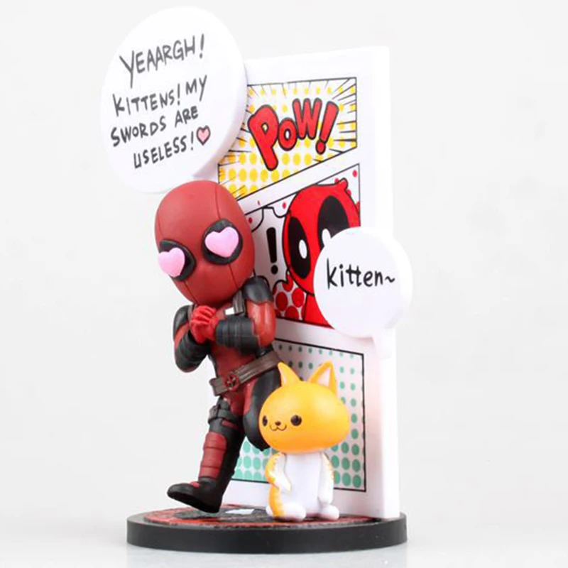 Marvel X-Men Deadpool Breaking The Four Wall экшн-фигурка Модель Аниме кукла украшение ПВХ