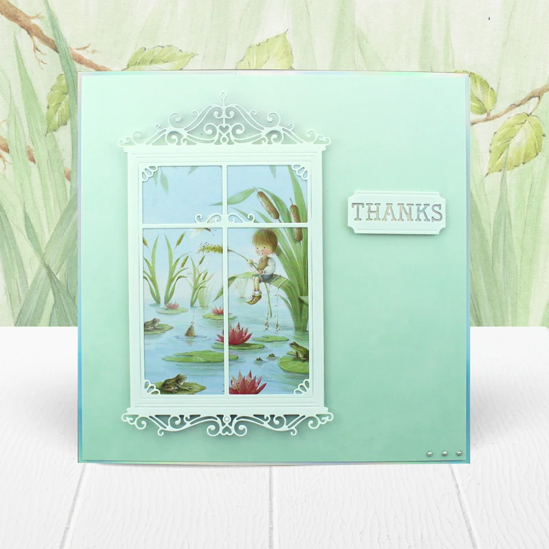 7 высечек в комплекте Необычные высечки для окон изготовления открыток изящные