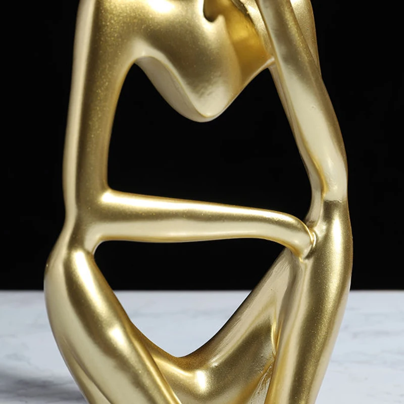 

Large Abstract Character Model Thinker Resin Crafts Statue Home Decoration Sculpture Living Room Decoration