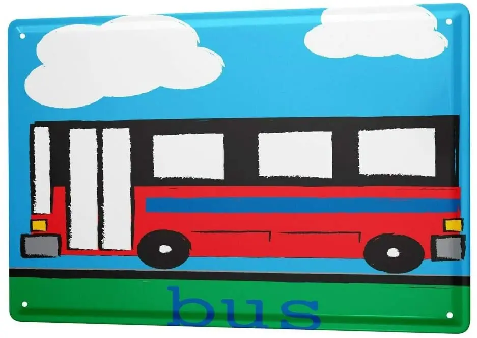 

Eugene Tin Sign Ravtive Funny Bus Vintage Signs Metal Sign