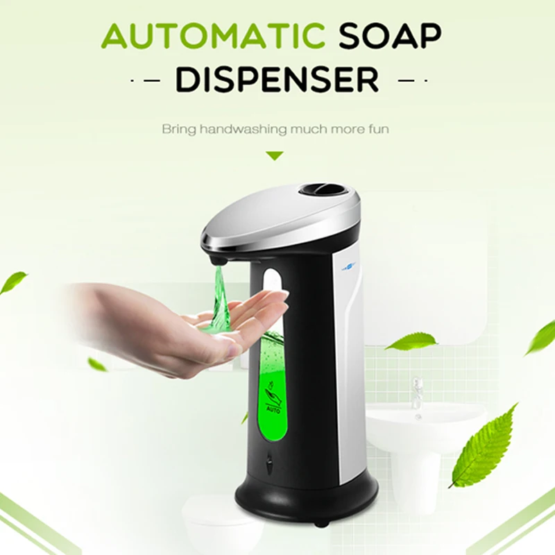 

Liquid Soap Dispenser 400Ml Automatic ABS Intelligent Touchless Sensor Induction Hand Washer for Kitchen Bathroom Equipment