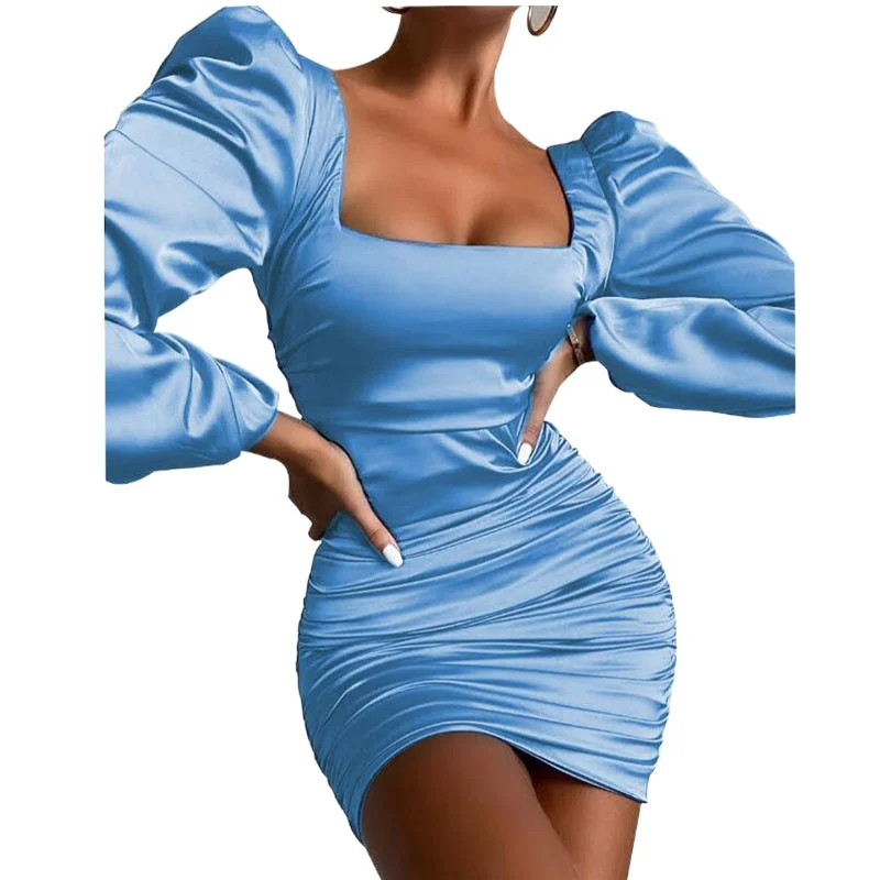 Женское платье с открытой спиной повседневное винно-красное мини-платье