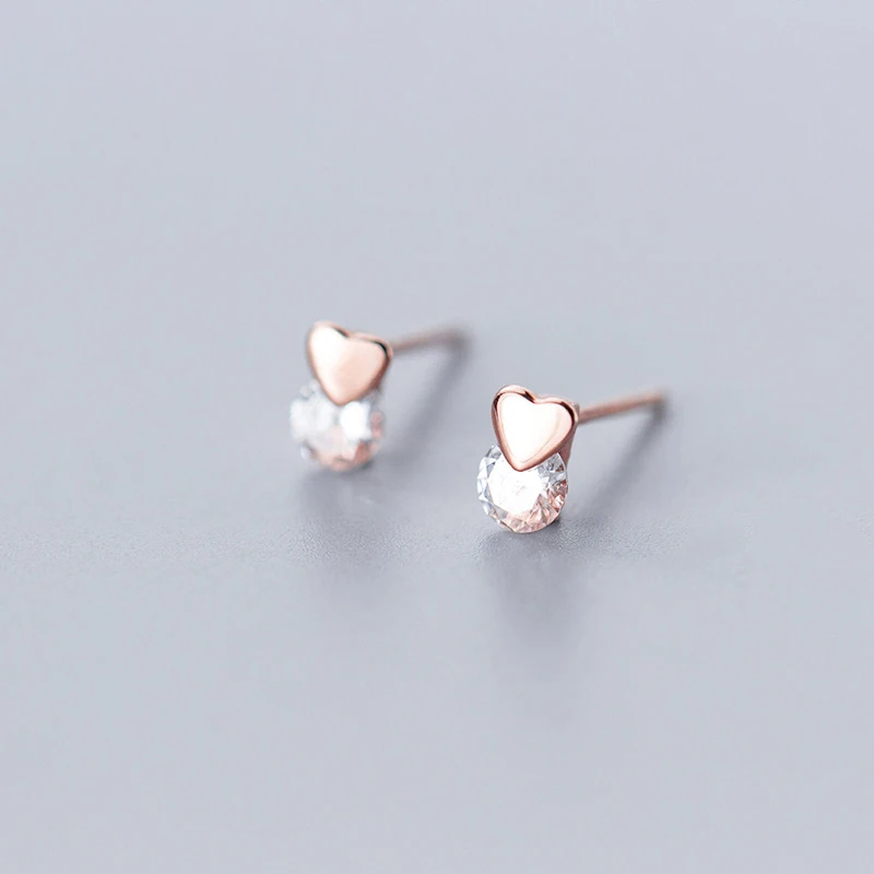 Женские серьги гвоздики из серебра 925 пробы с эффектом пуш ап|Серьги-гвоздики| |