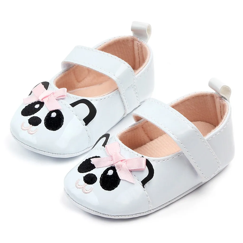 Обувь для маленьких девочек удобные модные пинетки с бантом бабочкой детская