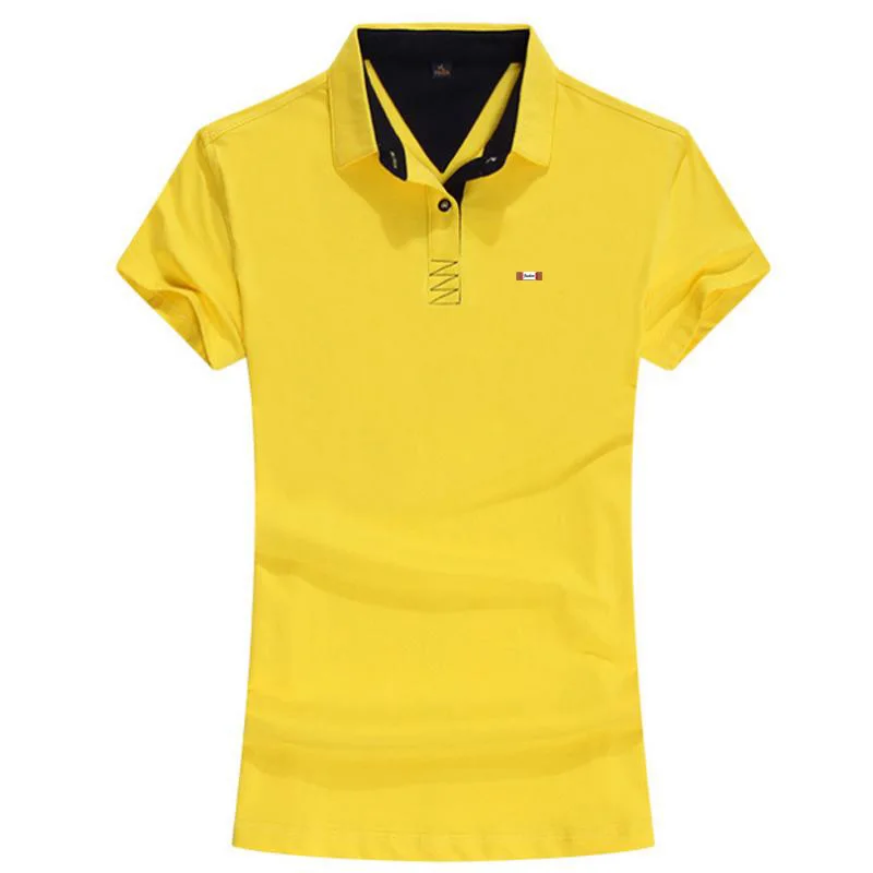 Высокое качество 2020 летние новые женские рубашки поло с коротким рукавом