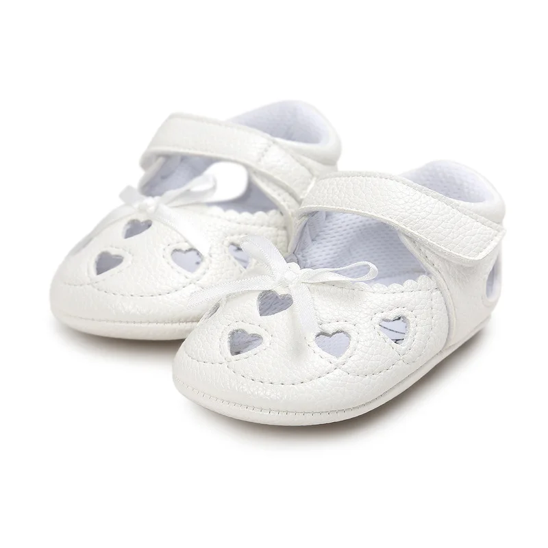 Детская обувь для новорожденных Мягкая резиновая с розовым бантом из