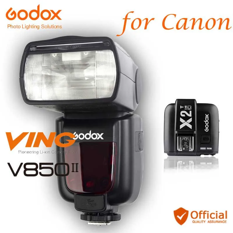 Godox V850II GN60 HSS 2 4G Беспроводная система X Вспышка Speedlite литий-ионный аккумулятор +