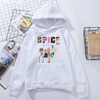 high quality sudadera mujer pop girl band sexy spice girls hoodie woman vintage streetwear 90s graphic hooded sweatshirt