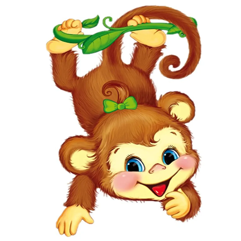 Алмазная живопись 5D полная вышивка новый мультяшный рисунок обезьяны мозаика