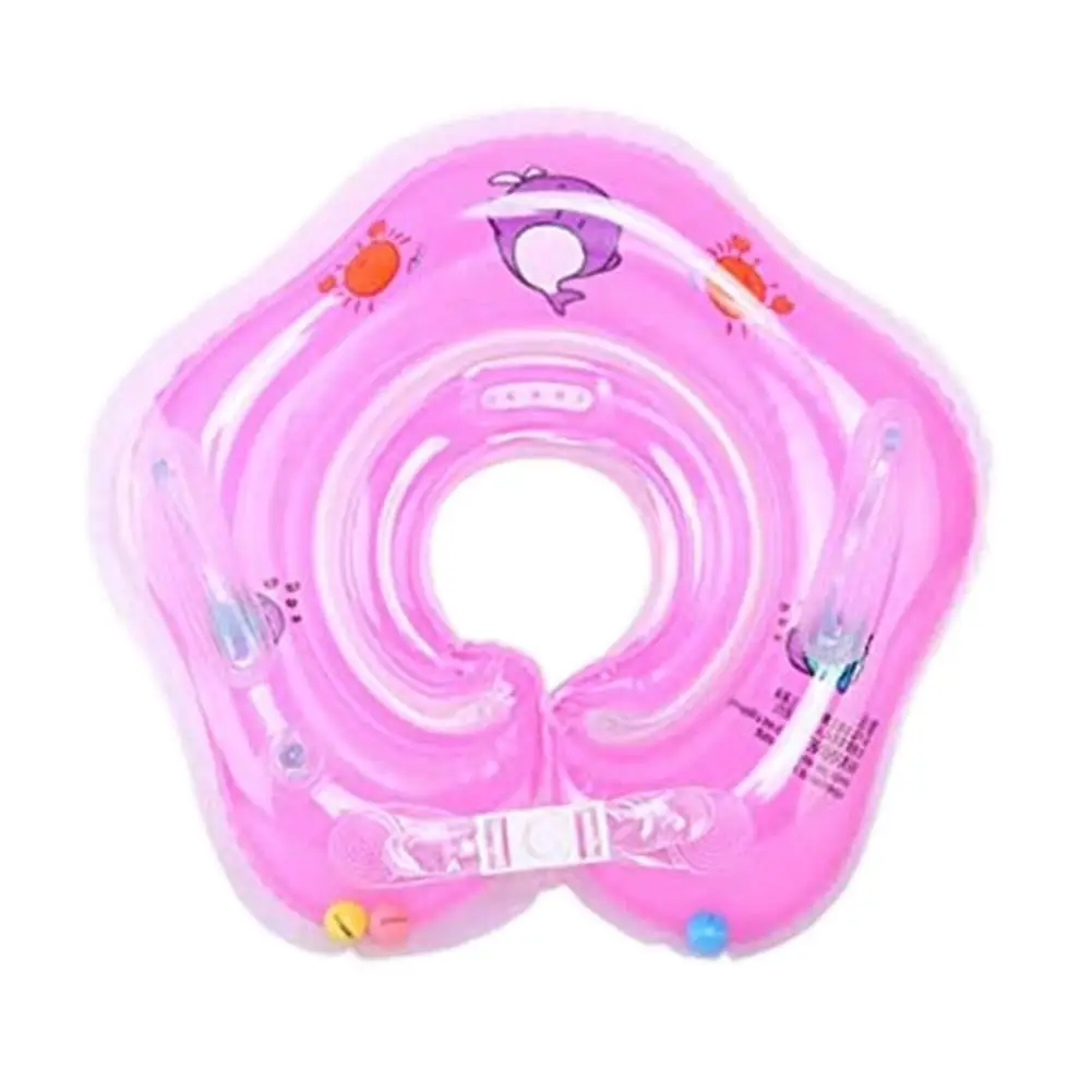 

Baby Swimming Neck Ring Tube Safety Infant Bathing Float Circle Summer Inflatable Water Floating With 2 Handles Pool Float