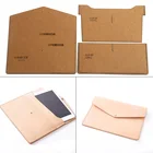 Кожаная сумка для хранения ноутбука DIY, акриловый шаблон, маленькая сумка, клатч с узором из крафт-бумаги, трафареты для шитья, форма