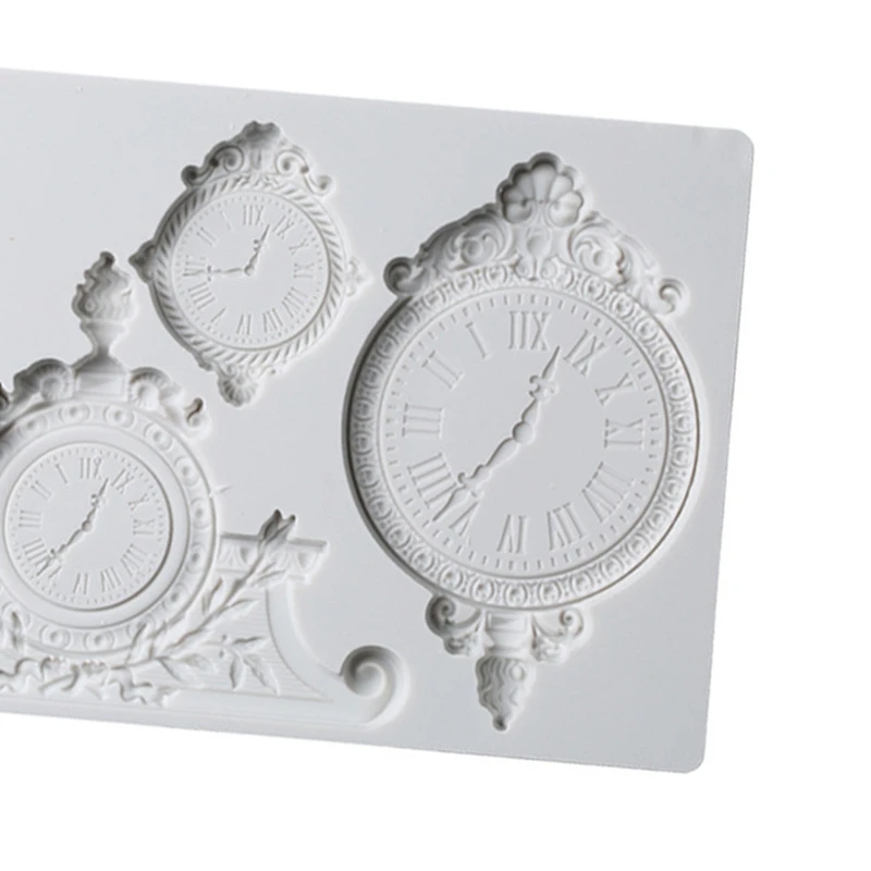 

Clock Silicone Mold Cake Decorating Tool Mold Silicone Fudge Soap Candle Mold