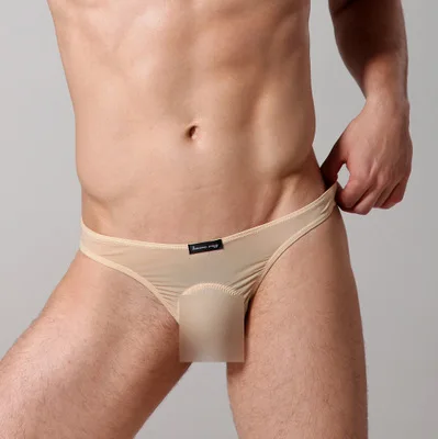 Мужские трусы брифы Howe Ray шелковые для мужчин сексуальное нижнее белье бикини с