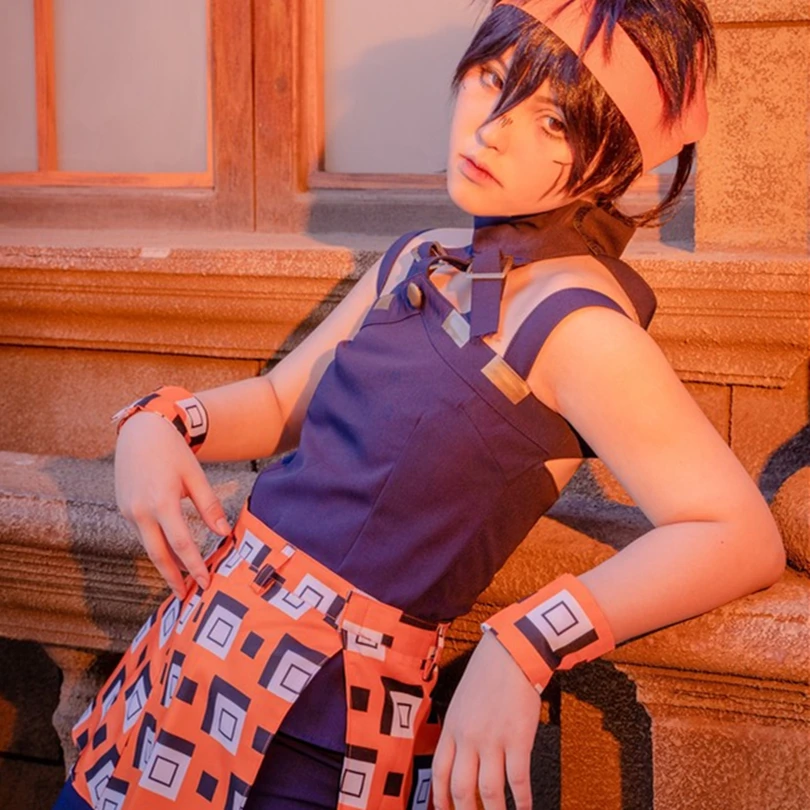 Бесплатная доставка! Невероятные приключения Джоджо часть 4 Ghirga Narancia косплей