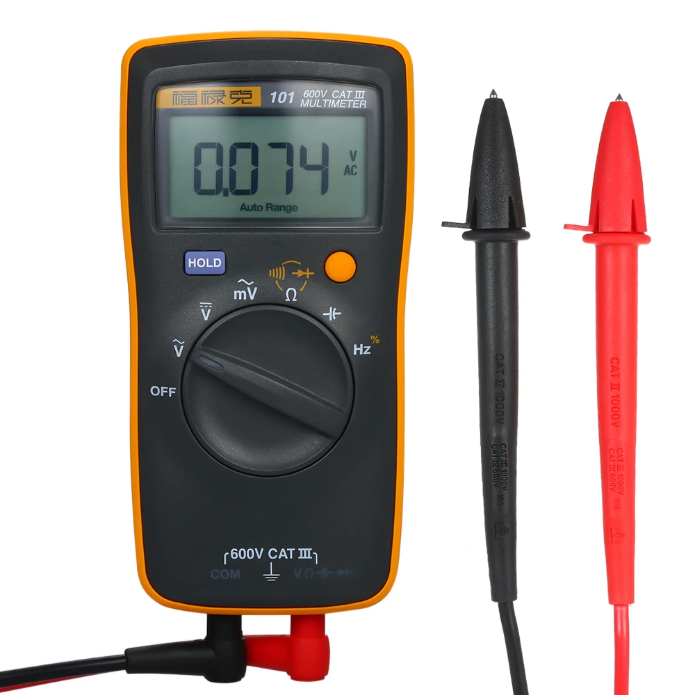 

FLUKE F101 Mini Palm-sized Multimeter Portable Digital Multimeter Voltmeter 600V 6000 Counts Voltage Meter Multifunctional Tool