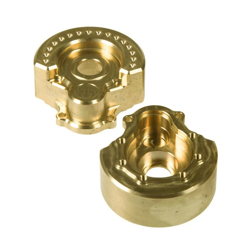 

2PCS Counterweight Balance Weight for Traxxas TRX-4 & 2Pcs CNC Brass Portal Cover Counterweight for Axial Capra